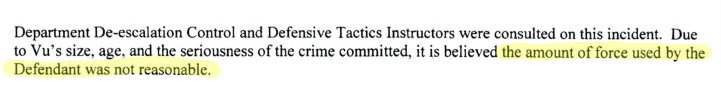 Excerpt from Probable Cause Affidavit
